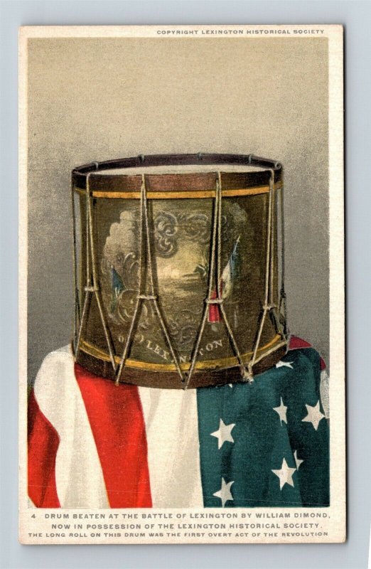 Postcard Patriotic Drum Beaten At The Battle of Lexington by William Diamond V18
