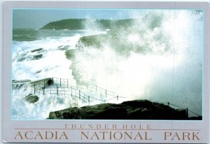 Postcard - Thunder Hole, Acadia National Park - Bar Harbor, Maine