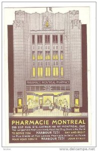 Pharmacie, Drug Store, Montreal, Quebec, Canada, 1940-1960s