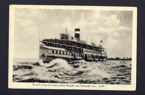 Rapid's King Shooting Lachine Rapids near Cornwall, Ontario Canada pu1941