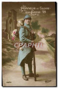 Old Postcard Fancy Man Army Soldier Class 18