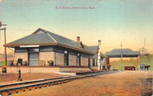 Belchertown MA Train Station Railroad Depot Postcard