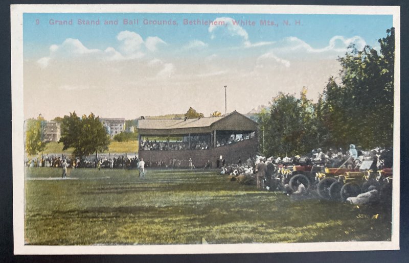 Mint USA Color Picture Postcard Baseball Grand Stand & Ball Grounds Bethlehem 