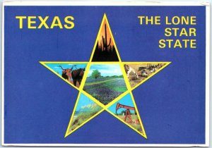 Postcard - The Lone Star State - Texas