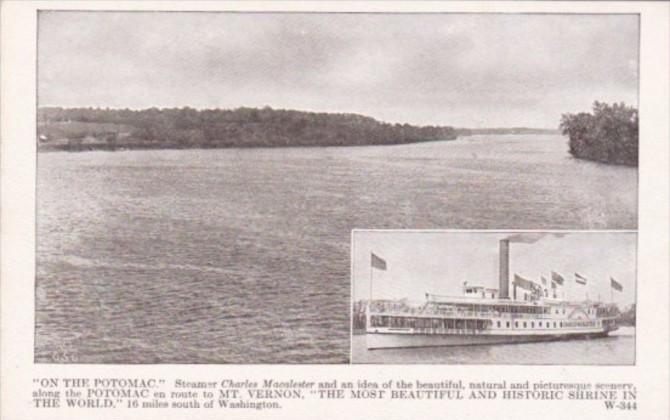 Steamer Charles Macalester On The Potomac River