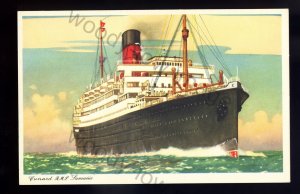 LS2571 - Cunard Liner - Samaria - Artist Kenneth Shoesmith - postcard