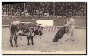 Old Postcard Bullfight Bullfight L & # 39entree has Mator