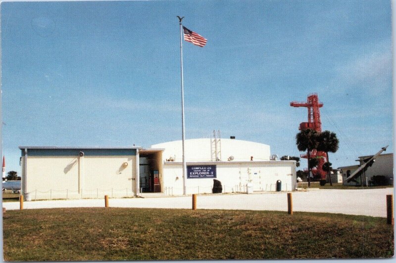 postcard Cape Canaveral FL - USAF Space Museum -Launch Complex 26 blockhouse