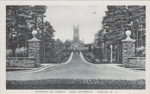 North Carolina Durham Entrance To Campus Duke University Albertype