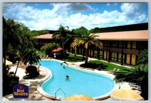 Best Western Tahitian Resort, Tarpon Springs, Florida, Chrome Postcard