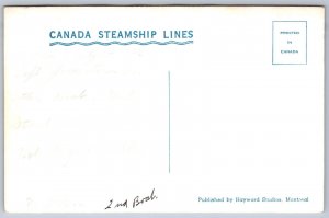 K25/ Ship RPPC Postcard c1910 S.S. Cayuga Canada Steamship Lines 97
