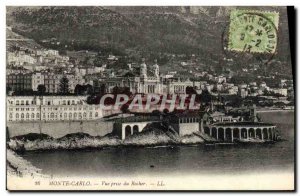 Old Postcard Monte Carlo Vue Prize du Rocher