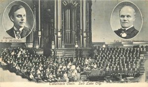 Postcard C-1905 Utah Salt Lake City Tabernacle Choir undivided 23-3018