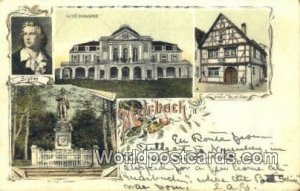 Schiller Geburtshaus Marbach Germany 1906 Missing Stamp 