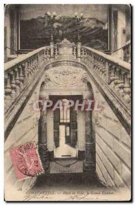 Constantine - Algeria - Africa - City hotel - Grand Staircase - Old Postcard