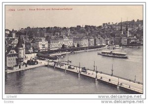 Bridge, Neue Brücke Und Schweizerhofquai, LUZERN, Switzerland, 1900-1910s