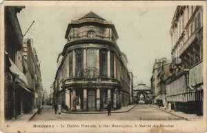 CPA BORDEAUX - Le Théatre Francais la Rue Montesquieu (140069)