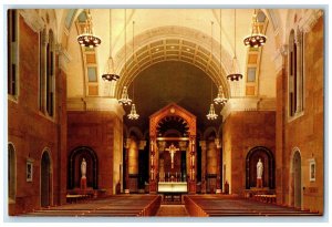 c1960's Interior Chapel of Our Lady of Lourdes Rochester Minnesota MN Postcard