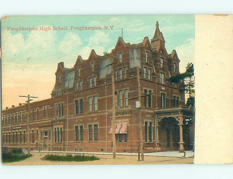 Divided-Back HIGH SCHOOL Poughkeepsie New York NY k0604