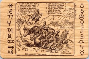 Postcard Rodeo Comic J.R. Williams Out Our Way - Too Much of the Same