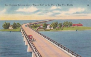 Florida New Overseas Highway Above Pigeon Key On Way To Key West 1949