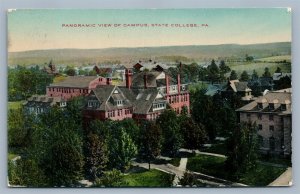 STATE COLLEGE PA CAMPUS PANORAMA ANTIQUE POSTCARD