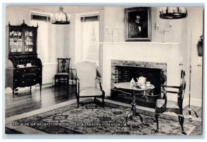 c1950's East Side Reception Room Old Barracks Trenton New Jersey NJ Postcard