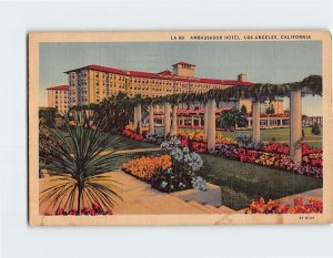 Postcard Ambassador Hotel, Los Angeles, California