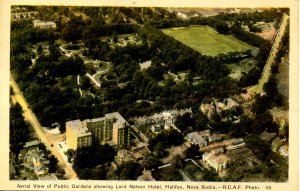 Canada - Nova Scotia, Halifax. Public Gardens & Lord Nelson Hotel