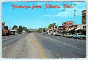 FILLMORE, Utah UT ~ MAIN STREET Scene ca 1970s Millard County 4x6 Postcard