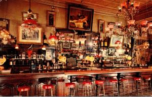 Nevada Virginia City Old Washoe Club Saloon Interior 1965