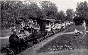 Postcard Miniature Trains at Eden Springs in Benton Harbor, Michigan