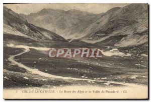 Old Postcard Pass Cayolle towards the Alps and the Valley of Bachelard