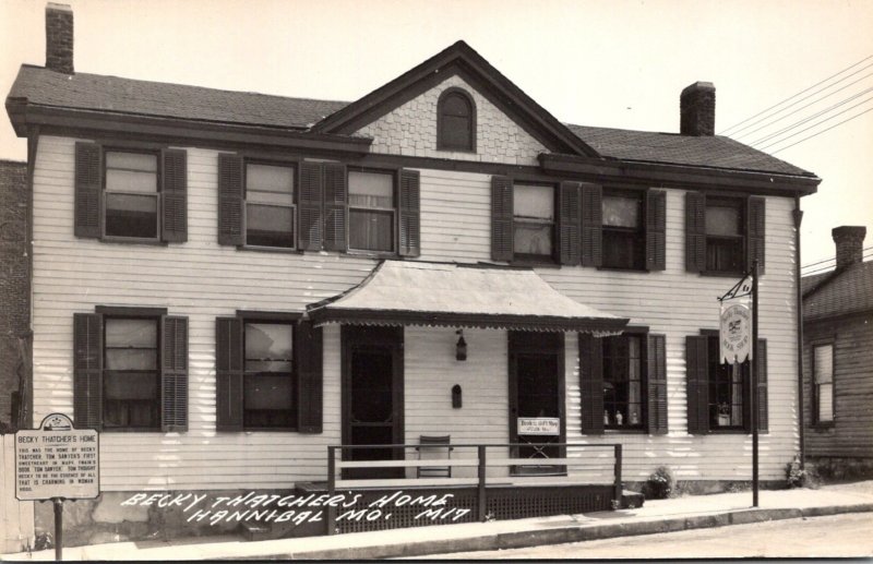 Missouri Hannibal Becky Thatcher's Home Real Photo