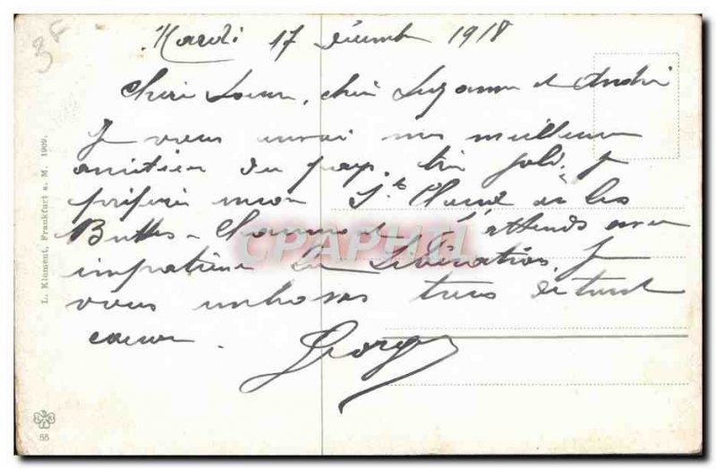 Old Postcard Bad Nassau Steindenkmal