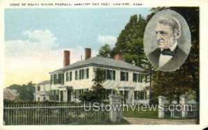 Home of Ralph Waldo Emerson - Concord, Massachusetts MA Postcard