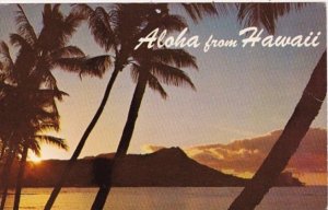 Hawaii Sun Rising Over Diamond Head 1975
