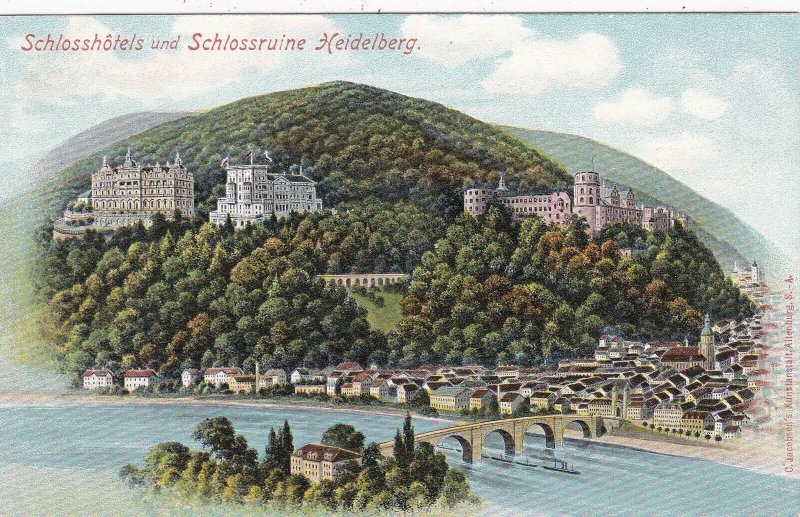 Germany Heidelberg Schlosshotels und Schlossruine sk4633