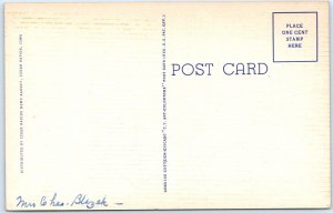 1940 Cedar Rapids IA Stewart Memorial Library Litho PC Historic Educational A287