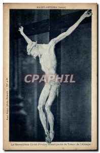 Old postcard of the wonderful Christ & # 39ivoire part of the treasure of St....