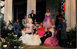 Postcard AL Birmingham Belles of Arlington House & Gentlemen Old South 1960 V189