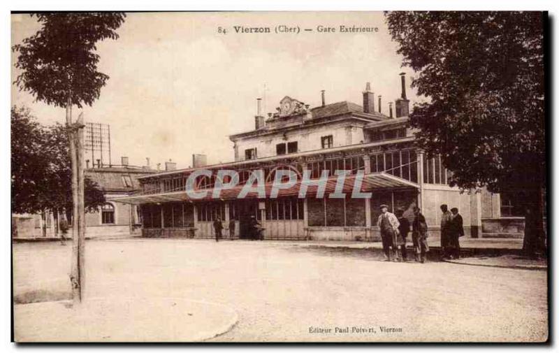 Old Postcard Vierzon external station