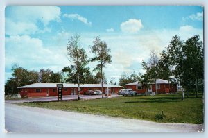 Baudette Minnesota MN Postcard Rudd's Motel Walleye Capital World c1960 Vintage