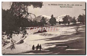 Postcard Old Peira Cava Sports d & # 39hiver