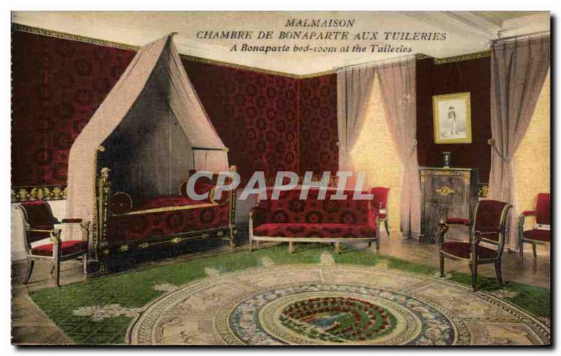 Old Postcard Malmaison Chamber Bonaparte Tuileries