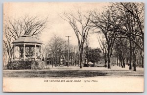1910's The Common And Band Stand Lynn Massachusetts MA Posted Postcard