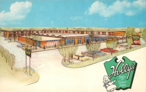 Grand Rapids, MI Michigan  HOLIDAY INN MOTEL & Holly's  ROADSIDE Artist Postcard