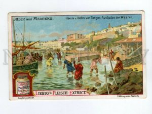 530966 MOROCCO Roadstead port Tangier goods LIEBIG ADVERTISING Meat extract 