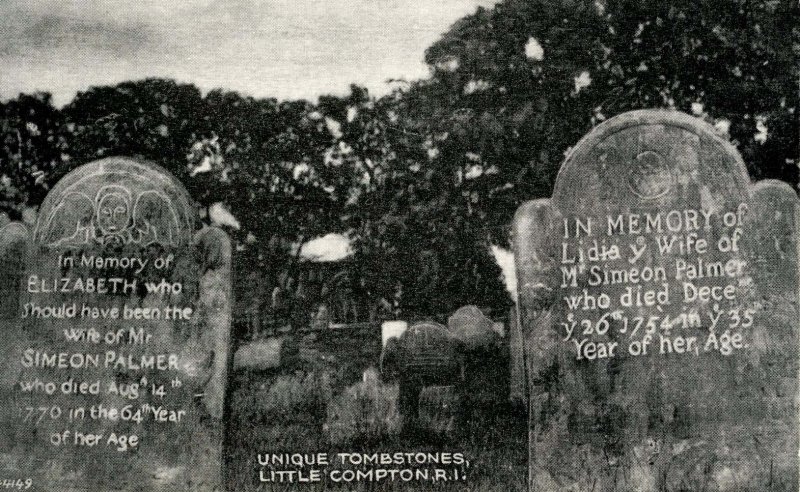 RI - Little Compton. Unique Tombstones