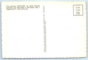 THE COMING RAPTURE Artist Signed Charles Anderson DALLAS SKYLINE 4x6 Postcard 